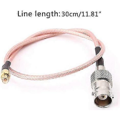 Câble coaxial RF RG316 avec connecteur BNC femelle vers MCX mâle, 30 cm (1/5)