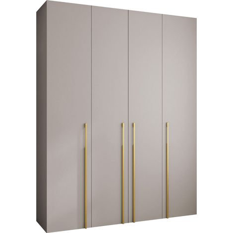 Armario Hartford 570, Cachemira, 246x190x42cm, Puertas de armario: Con bisagras, Número de estantes: 0 (1/5)