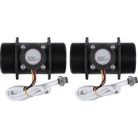 2X Capteur de Débit D'Eau de Débitmètre de Turbine de Débitmètre de Turbine de Dn40 de 1,5 Pouces, Contrôle de Débit 5-150L / Min (1/5)