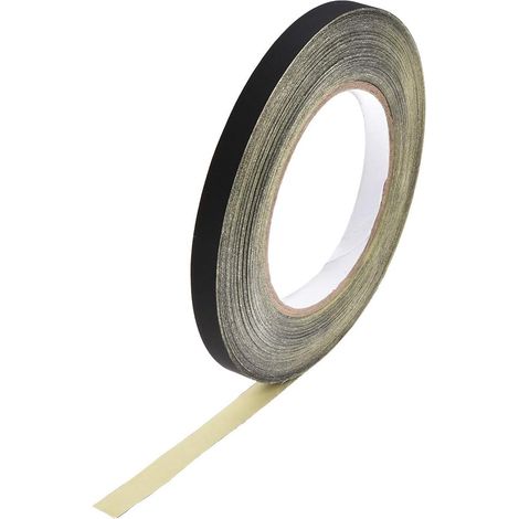 10mm Acétate Tissu Ruban pour Laptop Électrique Auto Guitare Rouleau Haut Temperature Adhésif Ruban Noir 30m/98.4ft (1/4)