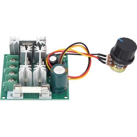 Contrôleur de vitesse moteur DC 6-90V 0,01-1000W avec fusible, régulateur PWM interrupteur (1/5)