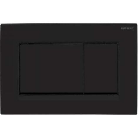 Geberit Sigma20 (ex Sigma30) Betätigungsplatte für 2-Mengen-Spülung Square schwarz matt 115.883.16.1
