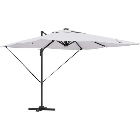 Parasol Roma Beige 286 x 284 x 270 cm Aluminium et polyester (1/5)