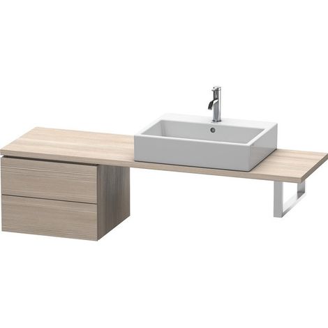 Consolle bassa L-CUBE 520x477x400mm silver pine