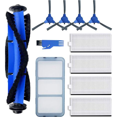 Zubehör Ersatzteile für Anker Eufy Robovac 11S / 11S Slim / 12 / 15T / 15C / 25C / 30 / 30C / 35C, 1 Hauptbürste, 4 Seitenbürste, 4 Hepa Filter, 1 Primärer Hepa-Filter, 1 Reinigungswerkzeug (1/5)