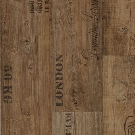 Sol Vinyle First - Imitation parquet marqué - Rouleau de 2m x 12m