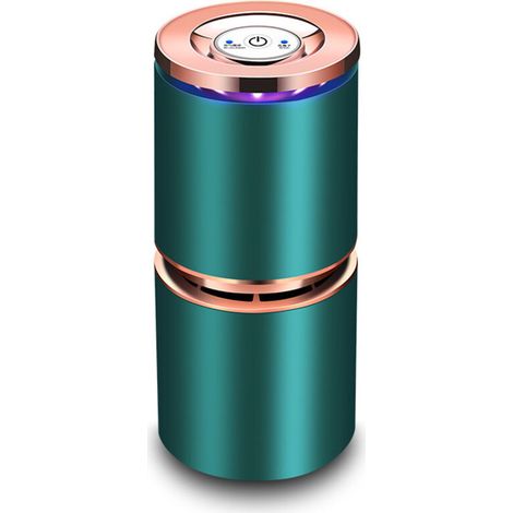 Mini purificateur d'air-purificateur d'air Portable pour animaux de compagnie avec bouton, lumière LED-purificateur d'air ionique de voiture pour la maison et le bureau (1/5)