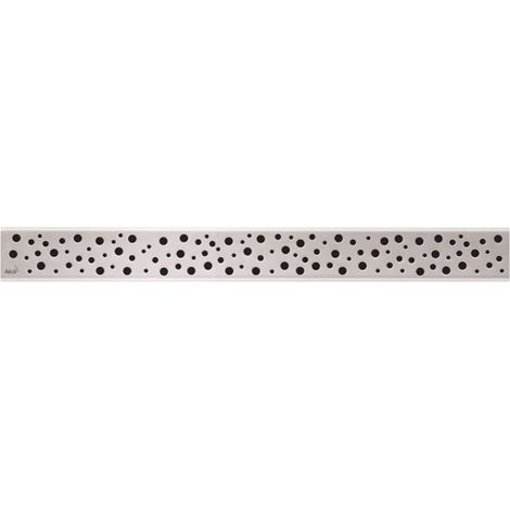 Alca Rejillas - Rejilla para plato de ducha lineal 75 cm, acero inoxidable mate BUBLE-750M (1/3)