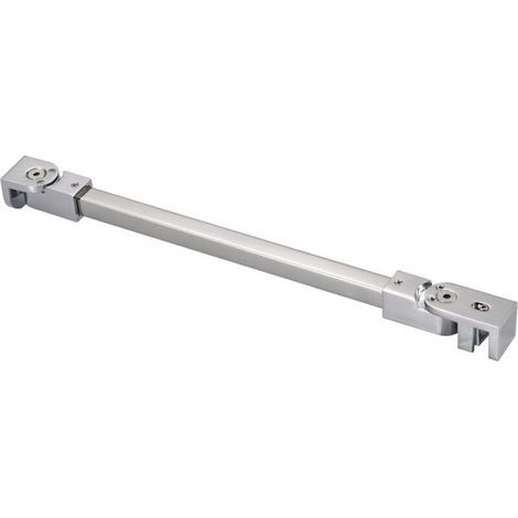 Barre de renfort pour porte de douche en acier inoxydable 50 cm, pour panneau de verre sans cadre de 6 mm à 10 mm d'épaisseur (1/4)