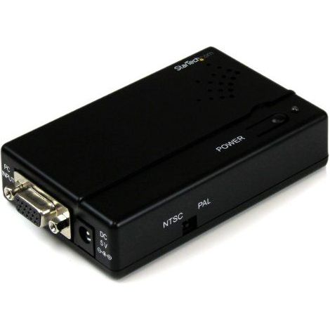 StarTech.com VGA2VID convertidor VGA a vídeo compuesto RCA o S-Video de alta resolución negro (1/5)