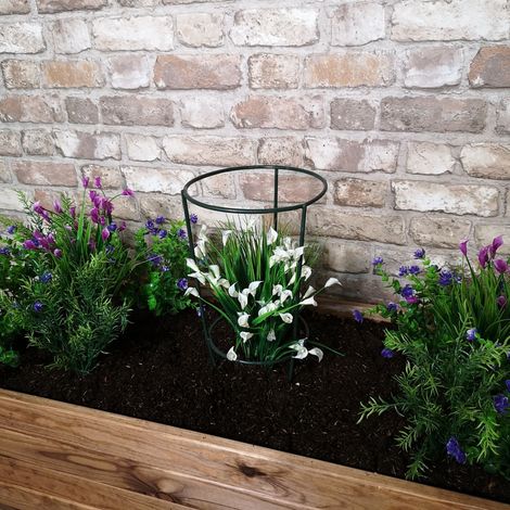 Tom Chambers Urban Green Conical Garden Plant Support Ring 20cm- Small (1/5)