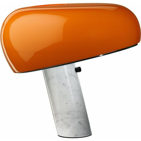 Flos Snoopy Tischlampe orange mit Touch-Dimmer