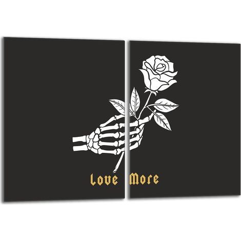 Piastra protettiva in vetro per la stufa 2x40x52 Rose (1/5)