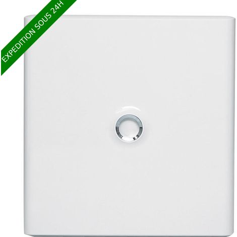 Legrand – Porte de coffret électrique blanche 2 rangées 18 modules – Protection contre la poussière – Installation sur coffret pré-équipé