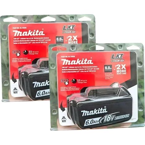 Batterie lithium-ion, capacité de 6000mAh, indicateur LED, 2 PCS 6.0Ah-DKMT (1/2)