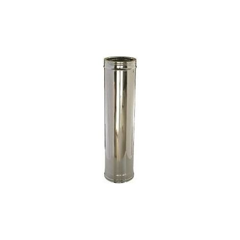 Ala tubo per stufe in acciaio inox 50 cm 0,5 mt 8 cm 80 mm canna fumaria (1/2)
