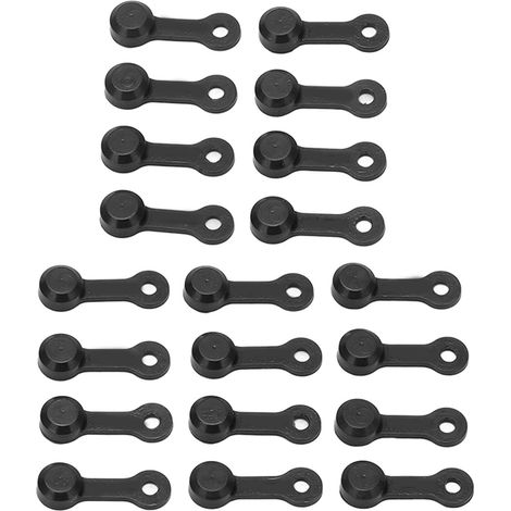 RISK Lot de 20 bouchons de purgeur de freins anti-poussière pour voiture et moto, noirs (1/5)