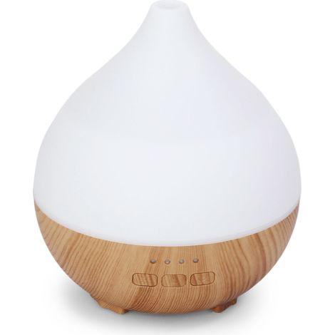 Diffuseur d'huiles essentielles ultrasonique, aromathérapie à froid avec éclairage LED ambiant, silencieux et compact (1/4)