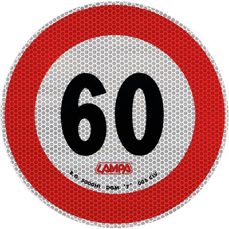 Contrassegno limite velocità - 60 Km/h