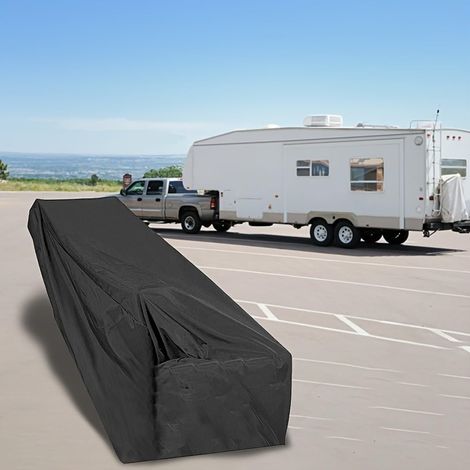 Housse de protection imperméable pour chariot à bagages Oxford 210D Noir 42 x 113 x 18 cm (1/5)