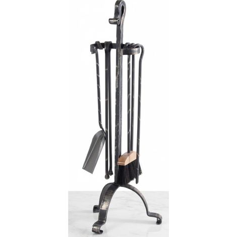 Juego de Accesorios para Chimenea de Hierro Forjado a mano 78 cm Utensilios para Limpieza de Estufas y Chimeneas (1/5)
