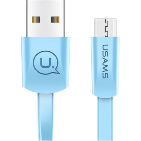 Usams flaches Micro-USB-Kabel 1,2 m Blau (1/3)