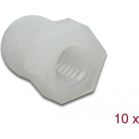 Delock TapÃ³n protector hexagonal con rosca interior para tornillo M5 natural 10 piezas
