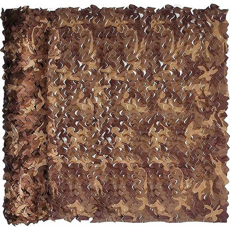 Filet de camouflage militaire, protection solaire, décoration de fête à thème camping, filet de camouflage, anti-UV, 2 x 3 m (1/5)