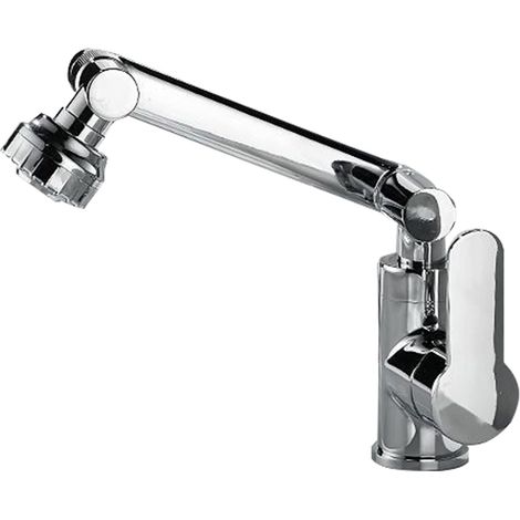 Aérateur de Robinet Rotatif à 360°, Robinet d'Extension Multifonctionnel, Pivotant Mousseur Prolongateur Robinet, 2 Modes d'évacuation de l'eau, Aérateurs Universels pour Cuisine Salle de Bain (1/5)