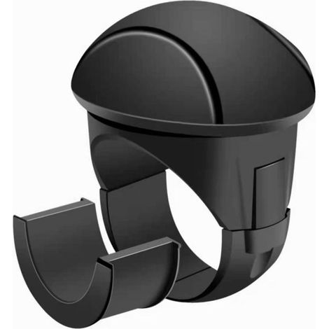 Boule D'assistance au Volant Universelle pour Camions de Voitures, Installation Facile, Conduite sans Effort, Toucher Confortable, Amélioration L'apparence (Noir) (1/5)