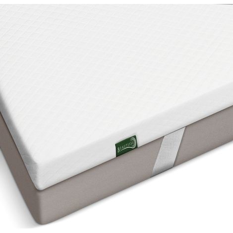 Beautissu BeauNuit GT Cubrecolchón Gel Sobrecolchón Gel Espuma Visco Espuma Apoyo – Cubierta Colchón para Camas Muelles Colchones Máx. 30 cm Protector Colchón Transpirable y Antideslizante	140cm