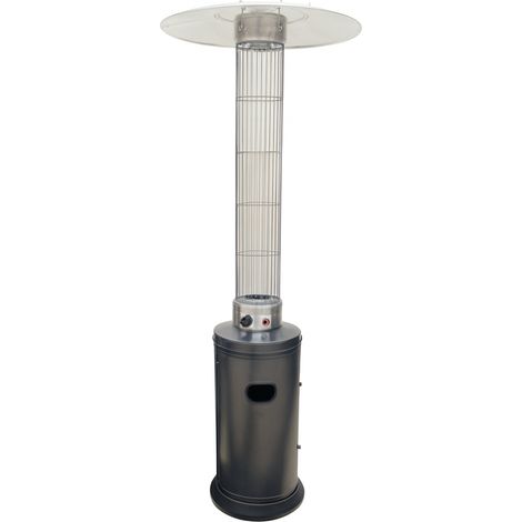 STUFA AEREA PER PATIO A GAS GPL - 10,5KW - COLOR ANTRACITE DA ESTERNO