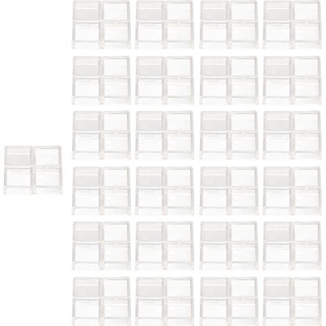 100-teiliges Set taktiler Schalterabdeckungen, quadratische, transparente ABS-Tastenkappen. (1/5)