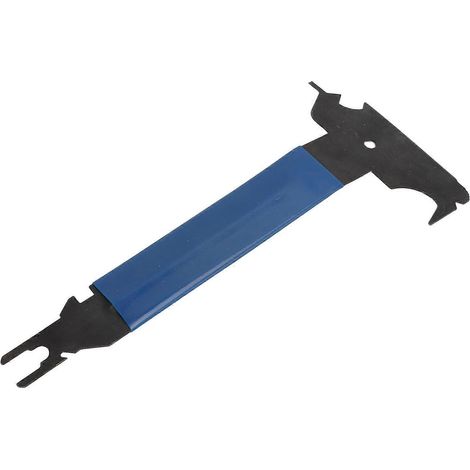 Outil de finition 10 en 1 : outil robuste et multifonctionnel portable pour retirer les clips de poignées de porte et nettoyer les panneaux et les joints. (1/4)