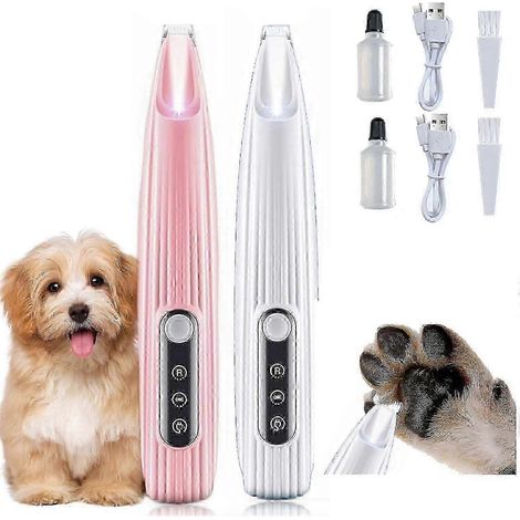 Tondeuse électrique pour poils et ongles de chien, étanche, avec lumière LED et écran, lame de 18 mm.-AquaForge (1/4)