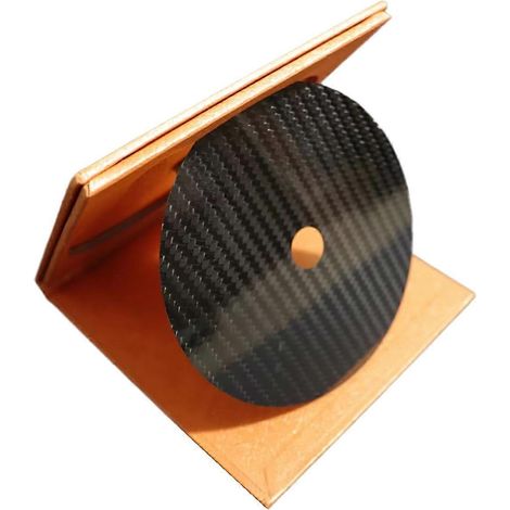 Tapis de platine vinyle HiFi en fibre de carbone haut de gamme avec amortisseurs de chocs et de vibrations. (1/5)