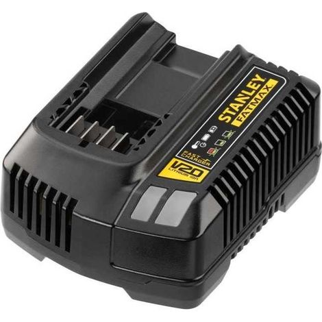 STANLEY FATMAX SFMCB14-QW Cargador compatible con todas las baterías de 18 V y 4 Ah de la nueva generación V20