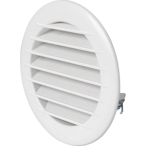 La Ventilazione TET12RB Griglia di Ventilazione in Plastica Estetica Tonda da Incasso, diametro 155 mm, Bianco (1/5)