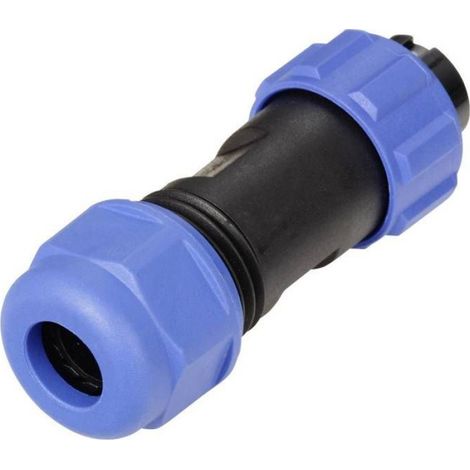 connecteur de cable femelle, droit 6 pôles 5 A 125 V/AC IP68 Weipu SP1310 / S 6 II (1/3)