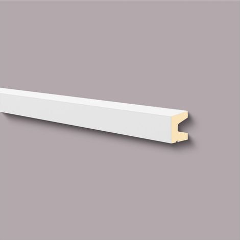 Alfeizar de ventana NMC FA15 DOMOSTYL Noel Marquet Moldura de fachada Marco para ventanas Perfil de fachada diseño moderno blanco 2 m (1/3)