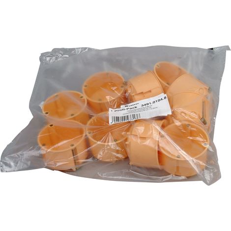 Kopp 349101048 - Scatola interruttori per parete in cartongesso con membrana protettiva isolante, ø 68 mm, profondità 47 mm, confezione professionale da 10 pezzi