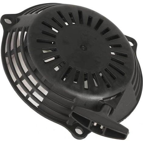 Ensemble de Lanceur à Rappel Cordon Noir & Autocollant - Compatible Moteurs Nettoyeur Haute Pression Honda GCV135 GCV160 - Pièces Rechange
