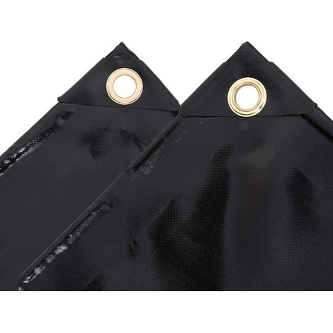 Maison Exclusive - Telone 650 g/m² 3x3 m Nero (1/5)
