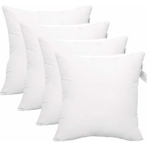ACCENTHOME Coussins de Remplissage 40 x 40 cm (Lot de 4) - Inserts d'oreiller - Oreillers intérieurs