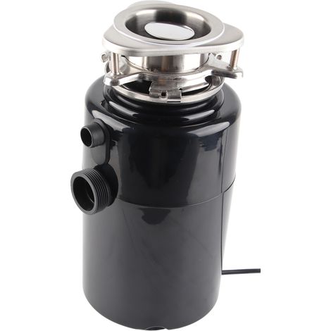 Küchenabfallzerkleinerer, 1 PS Leistung, hohe Drehzahl, hohes Drehmoment, geräuscharm, schwarz, Fernbedienung, EU-Stecker 110–240 V (1/5)