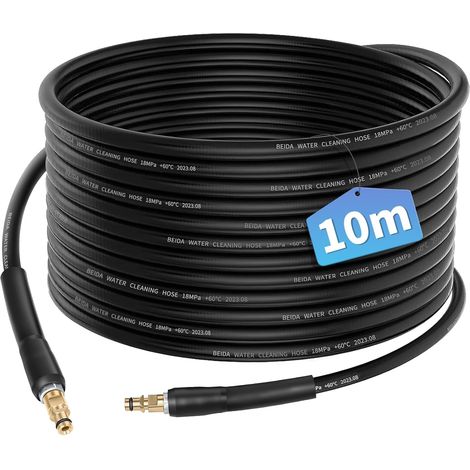 10M Flexible Tuyau pour Kärcher K2 K3 K4 K5 K6 K7 Nettoyeur Haute Pression Accessoires Rallonge Tuyau de Rechange Pièces Détachées Tuyau D'extension avec Connecteur Rapide Poignée (1/5)