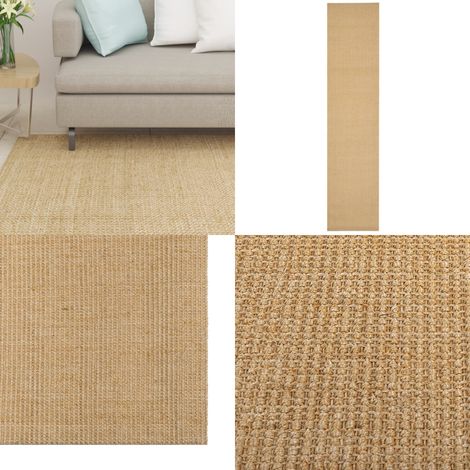 Tapis Sisal naturel 66x300 cm - Tapis Sisal - Tapis Nature - Tapis Décoratif - Tapis Salon - Tapis Chambre - Home & Living