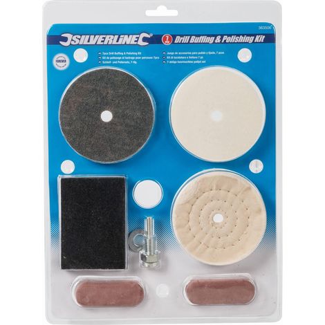 Bohrmaschinen Polierscheiben Vlies Filz Polierpaste Set Poliersatz (1/3)