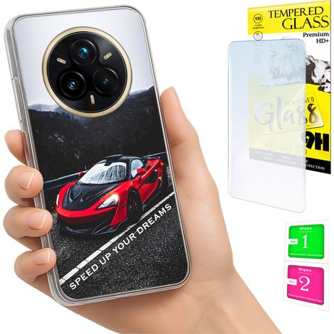 Schutzhülle für Realme 14 Pro+ 5G / 14 Pro Plus 5G: Rückseite + 9H-Glas (1/5)