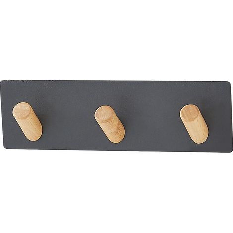 Crochets magnétiques, porte-manteau magnétique à 3 crochets pour suspension intérieure et extérieure, cuisine, porte-clés, réf. (1/5)